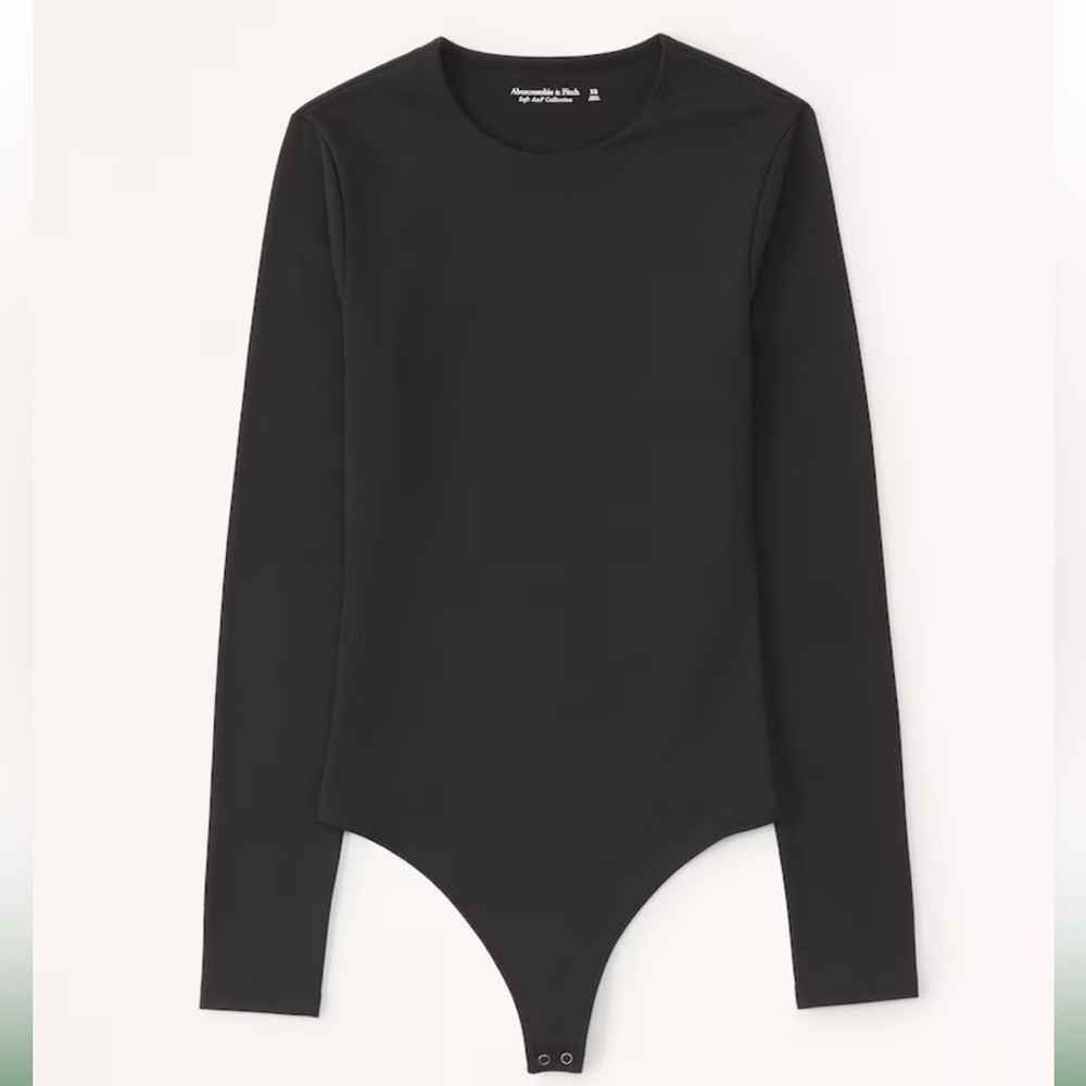 ABERCROMBIE & FITCH Long-Sleeve Seamless Fabric Crew Bodysuit